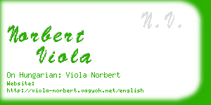 norbert viola business card